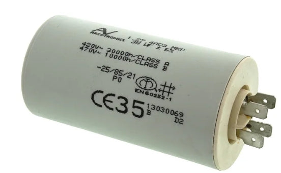 KEMET C27 Metallised Polypropylene Film Capacitor, 470V ac, ±5%, 35μF, Chassis Mount