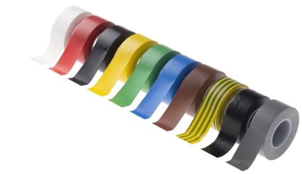 Advance Tapes AT7 Assorted PVC Electrical Tape, 19mm x 10m